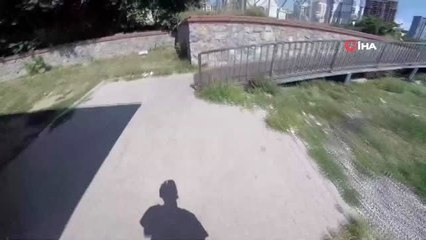 Parkur sporcusu Pavel Smirnov, "Emine Bulut" cinayetine tepki için baz istasyonuna tırmandı