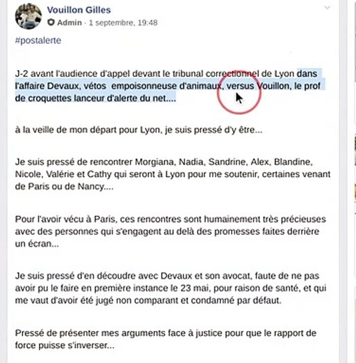 Voici pourquoi Gilles Vouillon a besoin de votre argent sur Alerte Croquette