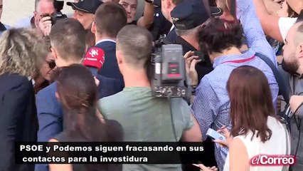 PSOE y Podemos siguen fracasando en sus contactos para la investidura