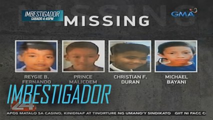 Imbestigador: Mga binatilyong nawawala, kinidnap pala, inalila at hinalay
