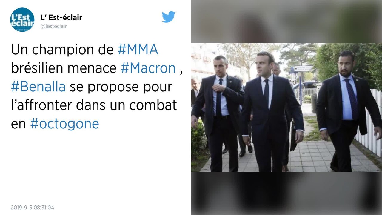 Alexandre Benalla propose un combat dans un octogone à un champion de MMA