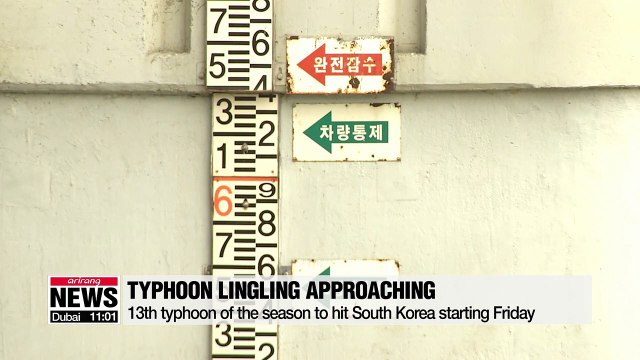 Typhoon Lingling to hit South Korea starting Friday