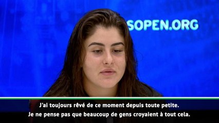 US Open - Andreescu : "J'ai toujours rêvé de ce moment"