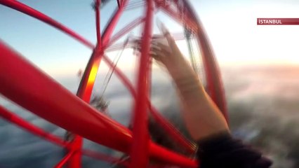 Emine Bulut için 70 metreye tırmandı