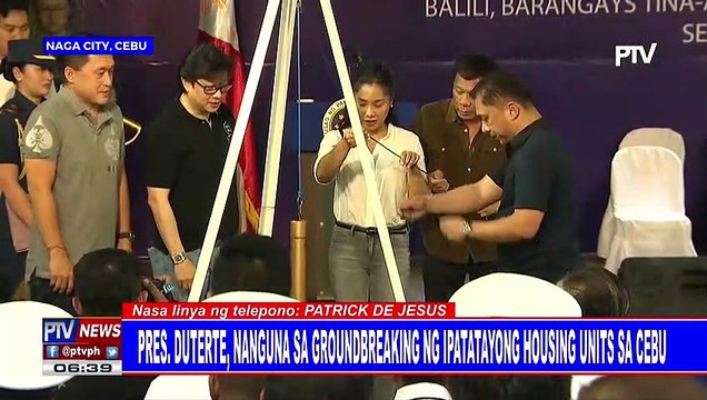 Pangulong #Duterte, nanguna sa groundbreaking ng ipatatayong housing units sa Cebu