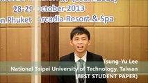 SEA 2013 Tsung Yu Lee Testimonial 1 - GSTF
