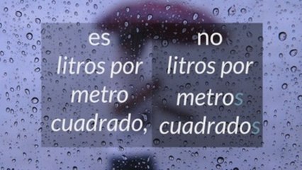 Fundéu BBVA: “litros por metro cuadrado”, no “por metros cuadrados”