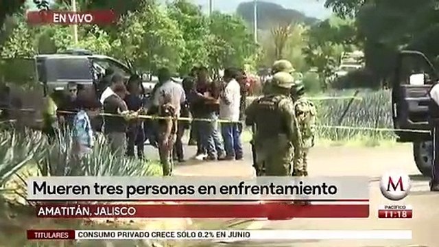 Hombres armados atacan a policías en Amatitán, Jalisco