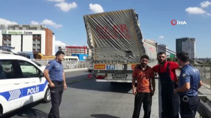 - Küçükçekmece Basın Ekspres Yolu Papaz Köprüsünde iplik yüklü tırın dorsesi yanlış yüklemeden dolayı yan yattı. Trafikte tehlike oluşturan tır, devrilmek üzereyken köprü üzerinde durdu. Tırın dorsesinin devrilmeyi önlemek için halatlarla