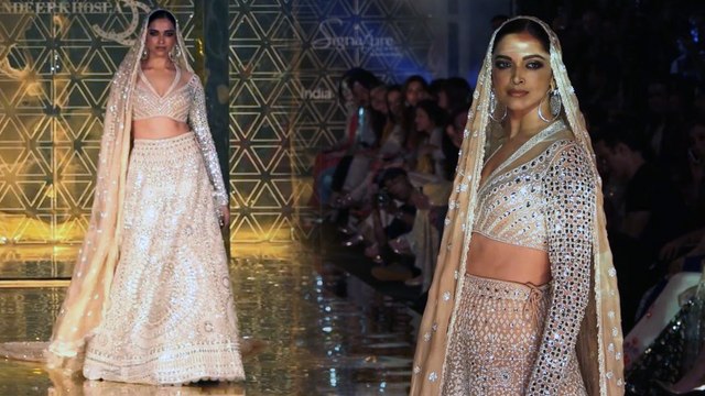 Deepika Padukone Steals The Show On Abu Jani-Sandeep Khosla Ramp || Boldsky Telugu