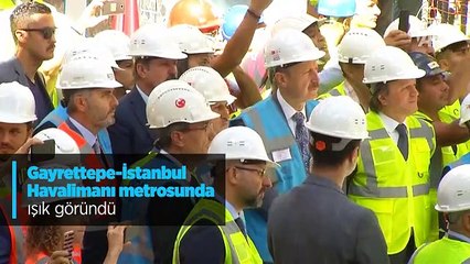 Gayrettepe-İstanbul Havalimanı metrosunda ışık göründü
