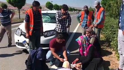 Otomobilin çarptığı yaya yaralandı - SİVAS