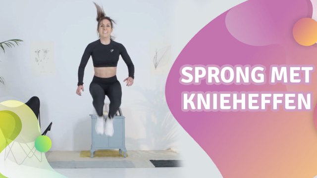 sprong met knieheffen - Gezonder leven