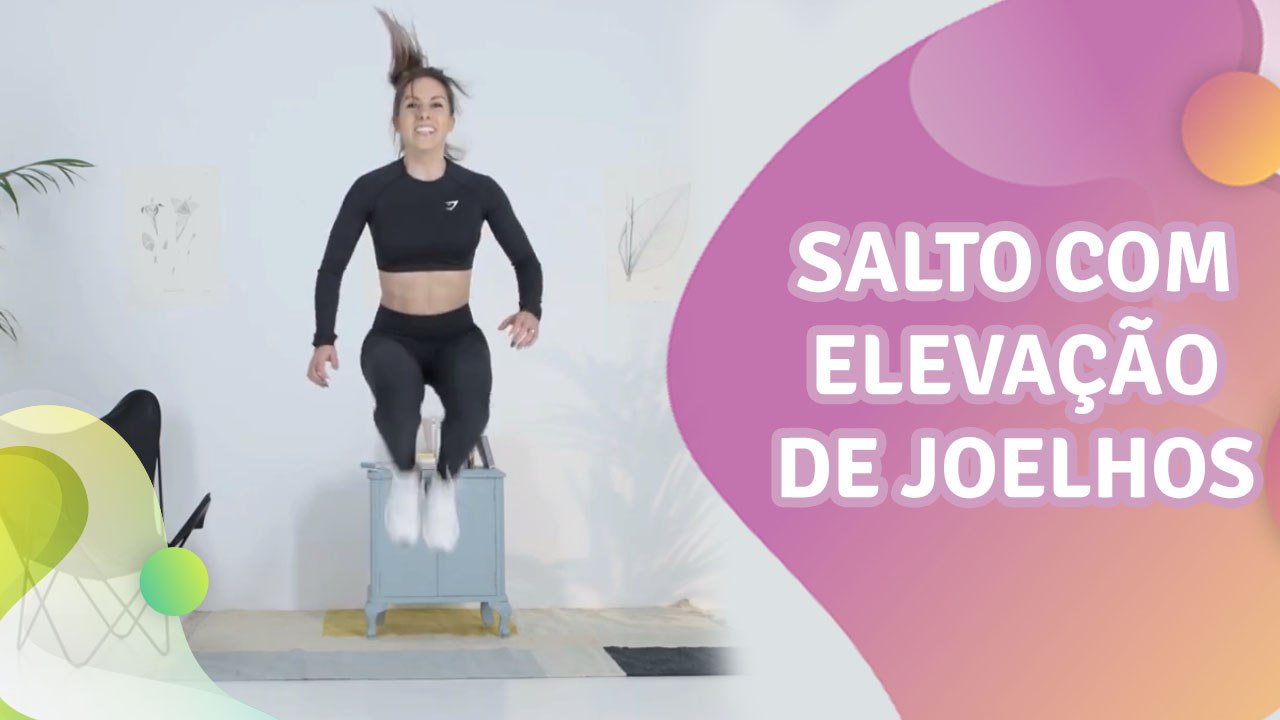 Salto com elevação de joelhos - Melhor com Saúde