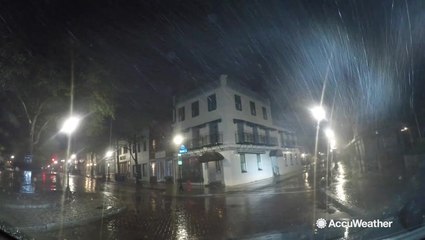 Dorian brings intense rain to the coast of North Carolina