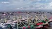 Over 2000 fishing boats brought back to harbour in China's Wenling to avoid Typhoon Lingling