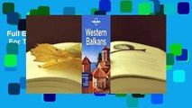 Full E-book Lonely Planet Western Balkans  For Trial