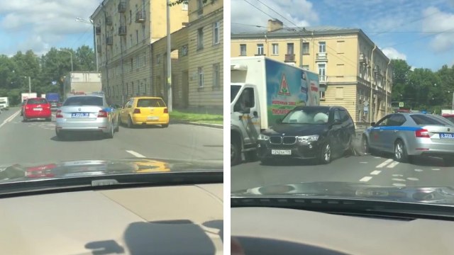 Une course-poursuite qui ne dure pas bien longtemps pour des policiers russes