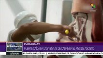 Ventas de carne de Paraguay registran fuerte caída