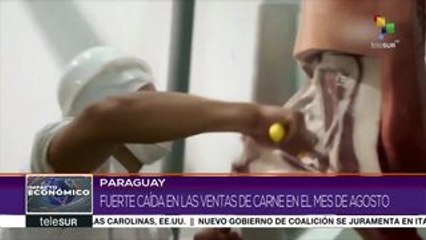 Ventas de carne de Paraguay registran fuerte caída