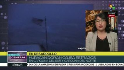 EE.UU.: Dorian causa estragos en Carolina del Norte y del Sur
