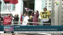Reportan fuerte represión policial en protesta nacional en Chile