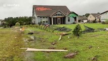North Carolina homes in ruins from wrath of Hurricane Dorian as storm continues