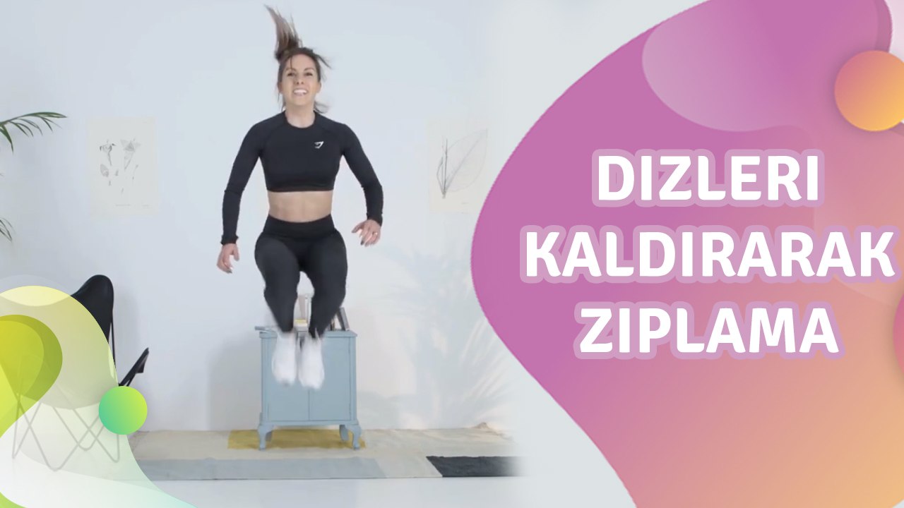 Dizleri kaldırarak zıplama - Sağlığa bir Adım