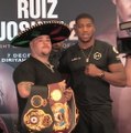 Joshua and Ruiz face off in London ahead of rematch