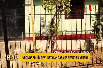 Insólito: postes de luz están colocados en medio de una avenida en SJM