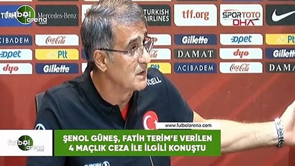 Şenol Güneş, Fatih Terim'e verilen 4 maçlık cezayla ilgili konuştu