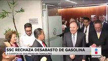 Alfonso Durazo rechaza desabasto de gasolina  a los cuerpos de seguridad en Tamaulipas