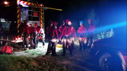 Manoeuvre dans la rivière Allier