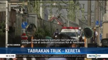 Tabrakan Truk dan Kereta di Yokohama, 31 Orang Terluka