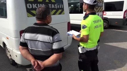 Uşak'ta "S" plaka servis araçlarına yönelik denetim