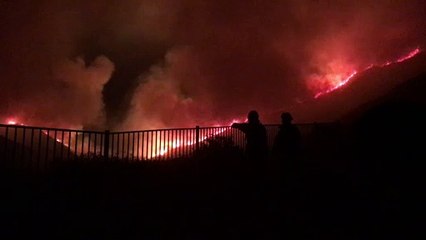 Firefighters Defend Homes