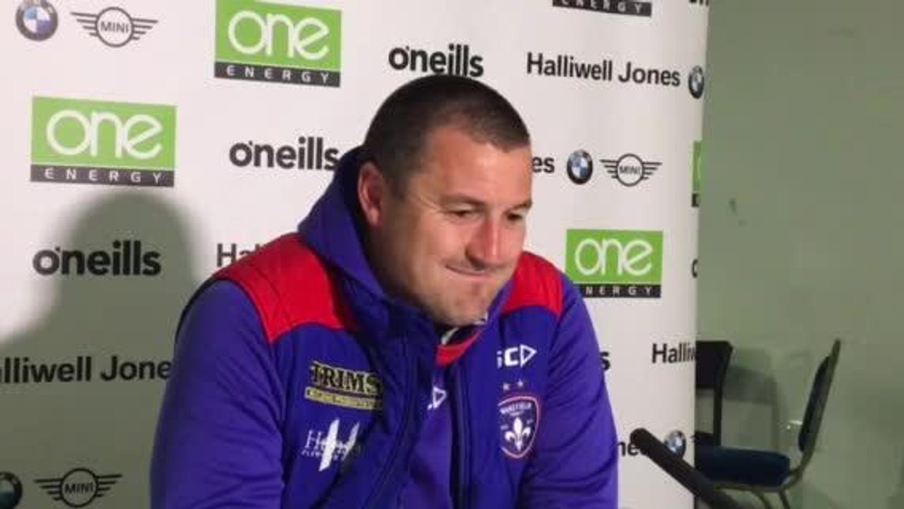 Chris Chester reacts to defeat at Warrington