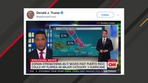 Trump Tweets Video Mocking CNN Over Hurricane Dorian's Impact On Alabama
