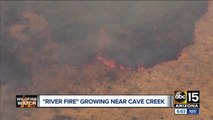 Lightning-caused wildfire burns 4,000 acres on New River Mesa