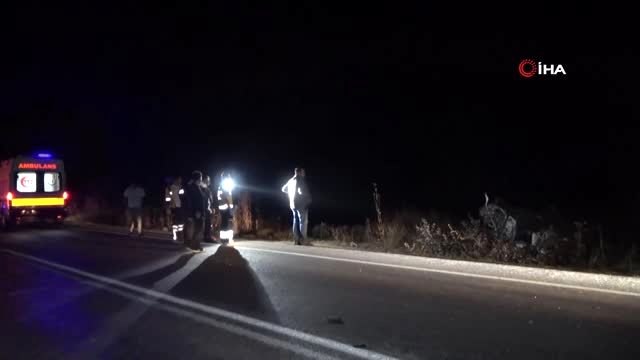 Kontrolden çıkan otomobil takla atıp şarampole yuvarlandı: 2 ölü