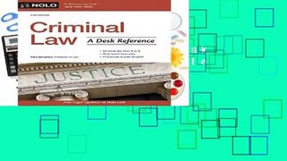 Criminal Law: A Desk Reference  For Kindle
