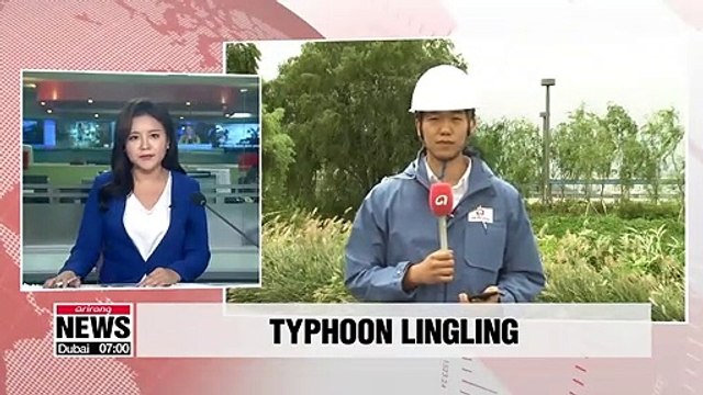 Typhoon Lingling hits Korean Peninsula