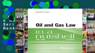 Oil and Gas Law in a Nutshell (Nutshell Series)  Best Sellers Rank : #3