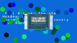 Full E-book  The 1040 Handbook: A Guide to Income and Asset Discovery  For Kindle