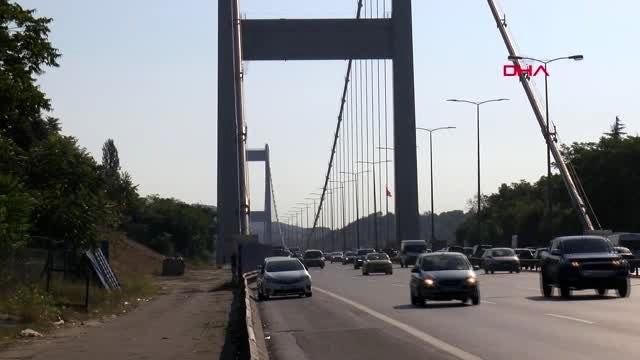 Fatih sultan mehmet köprüsü'nde polis operasyonu