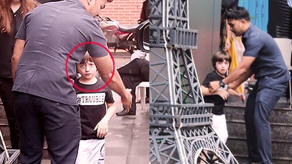 AbRam Khan's Angry Behaviour Towards His Security Guard