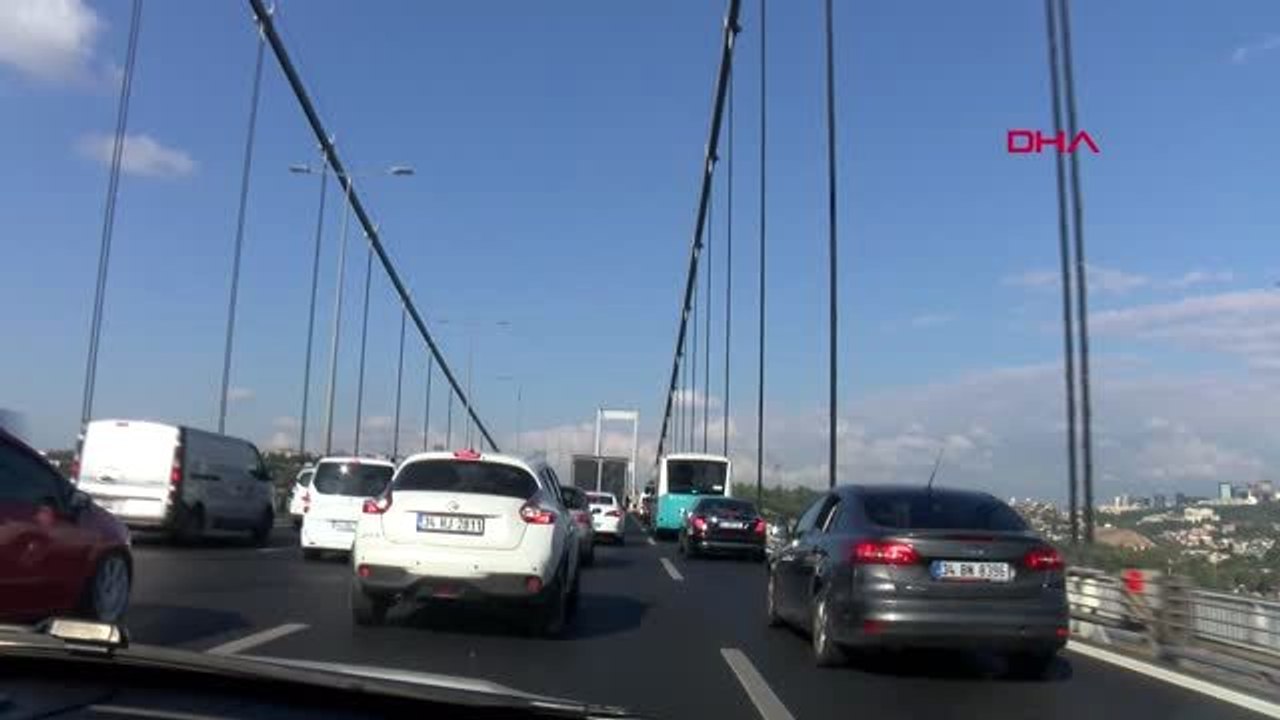 Fatih sultan mehmet köprüsü'nde polis operasyonu