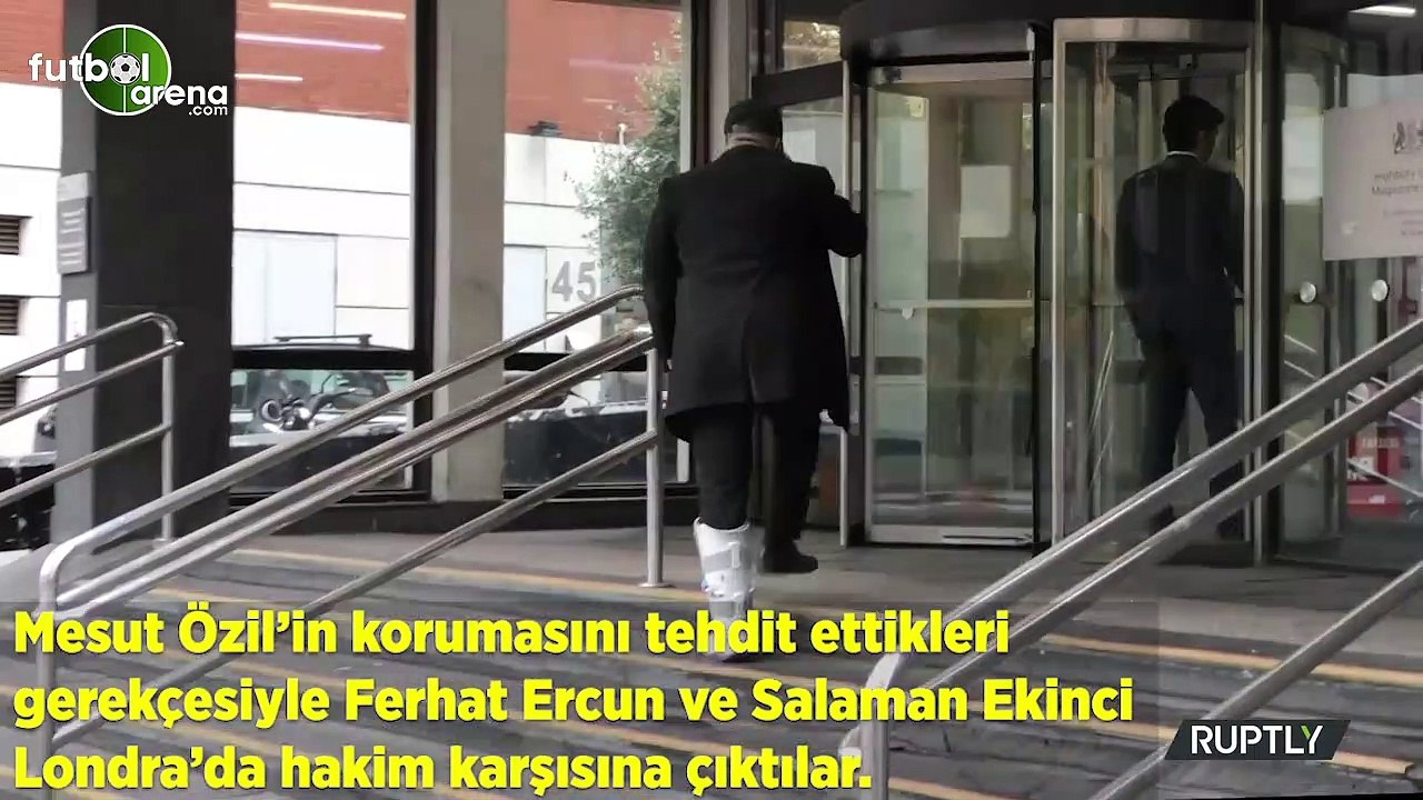 Mesut Özil'in korumasnı tehdit ettiler, hakim karşısına çıktılar