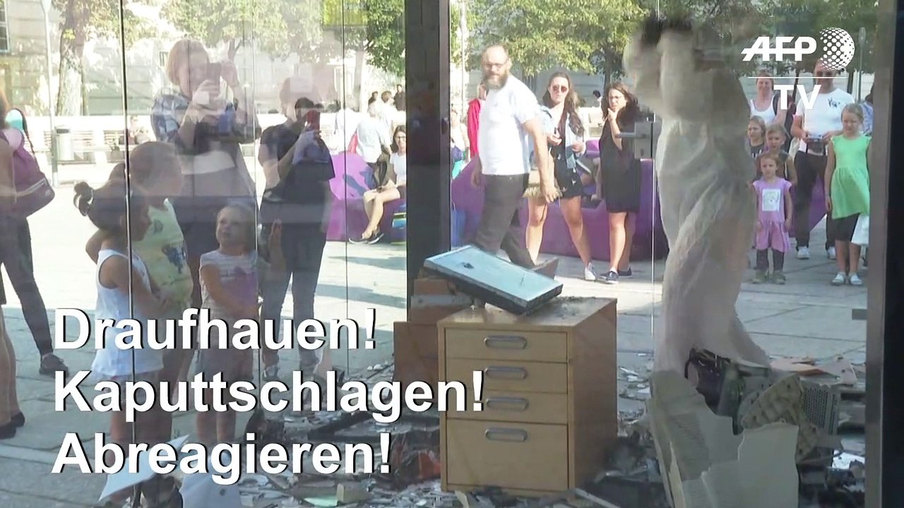 'Wutbürger' in Wien schlagen alles kurz und klein