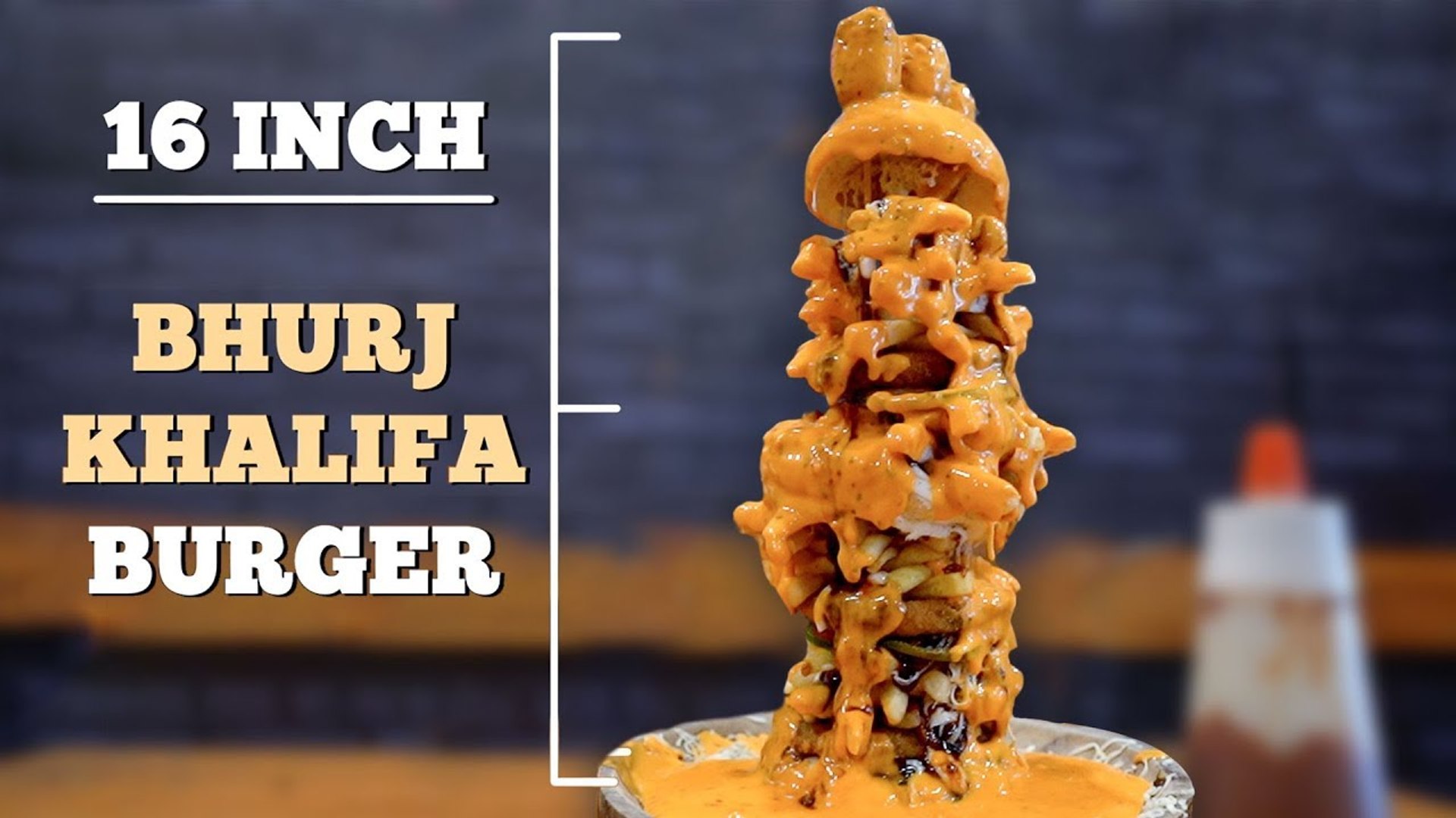 Biggest Burger In Mumbai Burj Khalifa Burger 16 Inch Burger Mega Foods Video Dailymotion